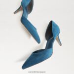 jp Sam Edelman 女性 ヴィヴ ポインテッドトゥ パンプス サファイアスエード 4NFV0P369 履物 - Image 7