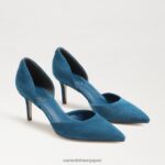 jp Sam Edelman 女性 ヴィヴ ポインテッドトゥ パンプス サファイアスエード 4NFV0P369 履物
