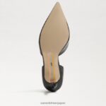 jp Sam Edelman 女性 ヴィヴ ポインテッドトゥ パンプス ブラックパテント 4NFV0P363 履物 - Image 6