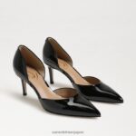jp Sam Edelman 女性 ヴィヴ ポインテッドトゥ パンプス ブラックパテント 4NFV0P363 履物
