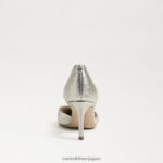 jp Sam Edelman 女性 ヴィヴ ポインテッドトゥ パンプス 白金 4NFV0P368 履物 - Image 5