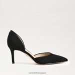 jp Sam Edelman 女性 ヴィヴ ポインテッドトゥ パンプス 黒いスエード 4NFV0P367 履物 - Image 2