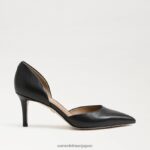 jp Sam Edelman 女性 ヴィヴ ポインテッドトゥ パンプス 黒い革 4NFV0P360 履物 - Image 2