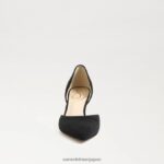 jp Sam Edelman 女性 ヴィヴ ポインテッドトゥ パンプス 黒いスエード 4NFV0P367 履物 - Image 3