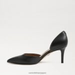 jp Sam Edelman 女性 ヴィヴ ポインテッドトゥ パンプス 黒い革 4NFV0P360 履物 - Image 4