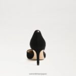 jp Sam Edelman 女性 ヴィヴ ポインテッドトゥ パンプス 黒いスエード 4NFV0P367 履物 - Image 5