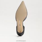 jp Sam Edelman 女性 ヴィヴ ポインテッドトゥ パンプス 黒い革 4NFV0P360 履物 - Image 6