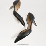 jp Sam Edelman 女性 ヴィヴ ポインテッドトゥ パンプス 黒い革 4NFV0P360 履物 - Image 7