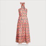 jp Sam Edelman 女性 幾何学模様のプリントマキシドレス コーラルマルチ 4NFV0P1165 衣服 - Image 5