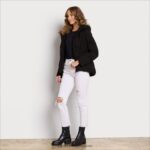 jp Sam Edelman 女性 枕襟のパフ 黒 4NFV0P1123 衣服 - Image 2