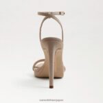 jp Sam Edelman 女性 翡翠のアンクルストラップヒール カプチーノ スエード 4NFV0P391 履物 - Image 5