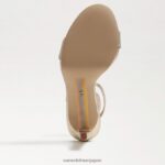 jp Sam Edelman 女性 翡翠のアンクルストラップヒール 金箔革 4NFV0P386 履物 - Image 6