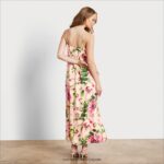 jp Sam Edelman 女性 花柄マキシドレス ブラッシュマルチ 4NFV0P1142 衣服 - Image 4