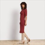 jp Sam Edelman 女性 襟付きミディドレス オレンジ 4NFV0P1143 衣服 - Image 2
