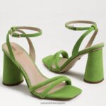 jp Sam Edelman 女性 起亜ブロックヒールサンダル アップルグリーン 4NFV0P121 履物 - Image 7
