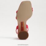 jp Sam Edelman 女性 起亜ブロックヒールサンダル ウルトラフクシア 4NFV0P122 履物 - Image 6