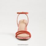 jp Sam Edelman 女性 起亜ブロックヒールサンダル テラコッタピンク 4NFV0P120 履物 - Image 3