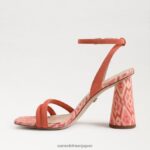 jp Sam Edelman 女性 起亜ブロックヒールサンダル テラコッタピンク 4NFV0P120 履物 - Image 4