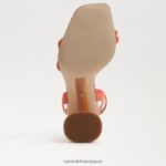 jp Sam Edelman 女性 起亜ブロックヒールサンダル テラコッタピンク 4NFV0P120 履物 - Image 6