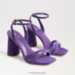 jp Sam Edelman 女性 起亜ブロックヒールサンダル ロイヤルオーキッド 4NFV0P119 履物