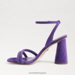 jp Sam Edelman 女性 起亜ブロックヒールサンダル ロイヤルオーキッド 4NFV0P119 履物 - Image 4