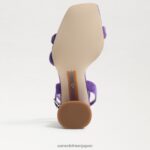 jp Sam Edelman 女性 起亜ブロックヒールサンダル ロイヤルオーキッド 4NFV0P119 履物 - Image 6