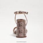 jp Sam Edelman 女性 起亜ブロックヒールサンダル ロッシア マンバ ヘビ 4NFV0P99 履物 - Image 5