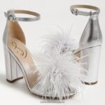 jp Sam Edelman 女性 野郎フェザーヒールサンダル ソフトシルバー 4NFV0P764 履物 - Image 7