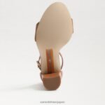 jp Sam Edelman 女性 野郎ブロックヒールサンダル サドル 4NFV0P332 履物 - Image 6