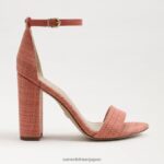 jp Sam Edelman 女性 野郎ブロックヒールサンダル スタッコピンク 4NFV0P323 履物 - Image 2