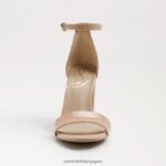 jp Sam Edelman 女性 野郎ブロックヒールサンダル ベージュ ブラッシュ パテント 4NFV0P335 履物 - Image 3