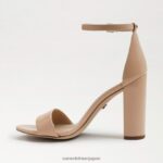jp Sam Edelman 女性 野郎ブロックヒールサンダル ベージュ ブラッシュ パテント 4NFV0P335 履物 - Image 4