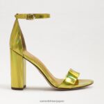 jp Sam Edelman 女性 野郎ブロックヒールサンダル ミモザゴールド 4NFV0P333 履物 - Image 2