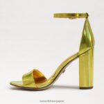 jp Sam Edelman 女性 野郎ブロックヒールサンダル ミモザゴールド 4NFV0P333 履物 - Image 4