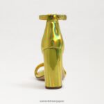 jp Sam Edelman 女性 野郎ブロックヒールサンダル ミモザゴールド 4NFV0P333 履物 - Image 5