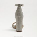jp Sam Edelman 女性 野郎ブロックヒールサンダル ライトゴールドメッシュ 4NFV0P319 履物 - Image 5