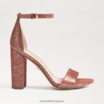 jp Sam Edelman 女性 野郎ブロックヒールサンダル ラストピンク 4NFV0P331 履物 - Image 2