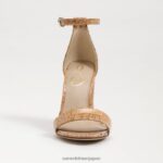 jp Sam Edelman 女性 野郎ブロックヒールサンダル 天然コルク 4NFV0P334 履物 - Image 3