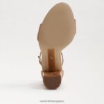 jp Sam Edelman 女性 野郎ブロックヒールサンダル 天然コルク 4NFV0P334 履物 - Image 6
