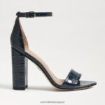 jp Sam Edelman 女性 野郎ブロックヒールサンダル 太平洋海軍 4NFV0P330 履物 - Image 2