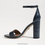 jp Sam Edelman 女性 野郎ブロックヒールサンダル 太平洋海軍 4NFV0P330 履物 - Image 4