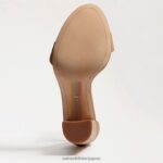 jp Sam Edelman 女性 野郎ブロックヒールサンダル 柔らかいベージュの革 4NFV0P326 履物 - Image 6