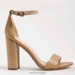 jp Sam Edelman 女性 野郎ブロックヒールサンダル 柔らかいベージュの革 4NFV0P326 履物 - Image 7