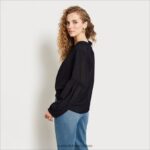 jp Sam Edelman 女性 長袖エメリントップ 黒 4NFV0P1278 衣服 - Image 2