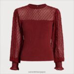 jp Sam Edelman 女性 長袖ジュリアントップ あかね色 4NFV0P1269 衣服 - Image 5