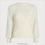 jp Sam Edelman 女性 長袖ジュリアントップ クチナシ 4NFV0P1270 衣服 - Image 5