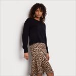 jp Sam Edelman 女性 長袖ニットキャミミディドレス ヒョウ 4NFV0P1138 衣服 - Image 3