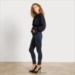 jp Sam Edelman 女性 長袖バーモントトップ 黒 4NFV0P1283 衣服 - Image 2
