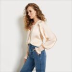 jp Sam Edelman 女性 長袖ヴァリックトップ 移動する砂 4NFV0P1247 衣服 - Image 2