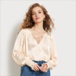jp Sam Edelman 女性 長袖ヴァリックトップ 移動する砂 4NFV0P1247 衣服